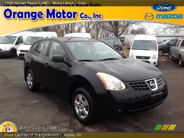 2008 Nissan Rogue S AWD in Wicked Black