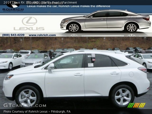2014 Lexus RX 350 AWD in Starfire Pearl