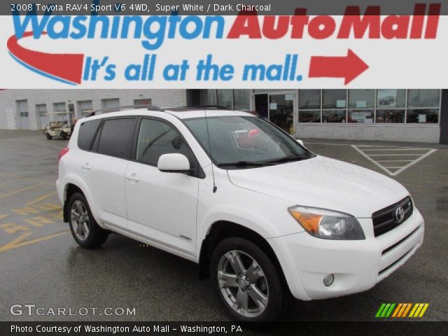 2008 Toyota RAV4 Sport V6 4WD in Super White