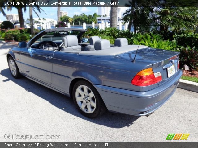 2001 BMW 3 Series 325i Convertible in Steel Blue Metallic