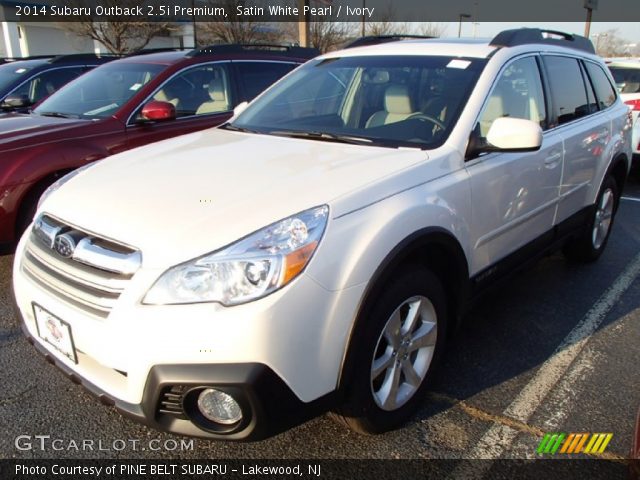 2014 Subaru Outback 2.5i Premium in Satin White Pearl