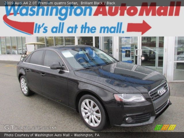 2009 Audi A4 2.0T Premium quattro Sedan in Brilliant Black
