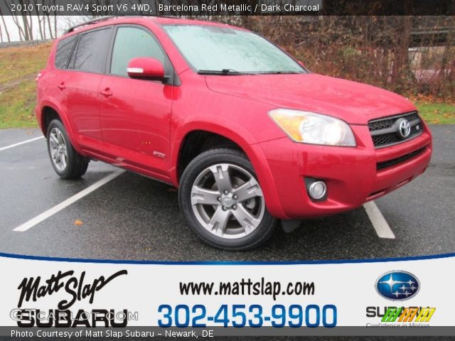 2010 Toyota RAV4 Sport V6 4WD in Barcelona Red Metallic