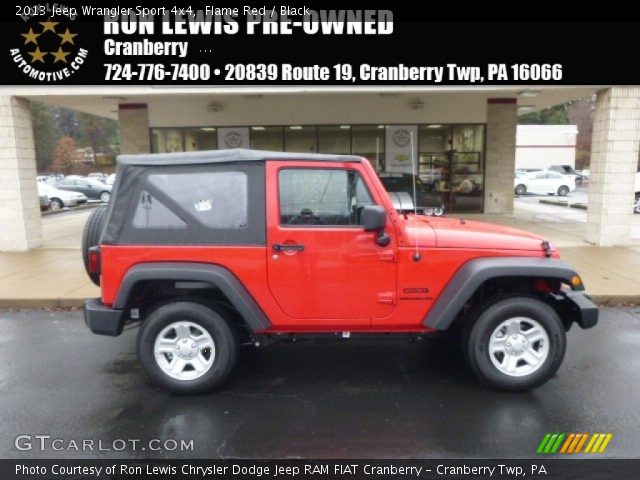 2013 Jeep Wrangler Sport 4x4 in Flame Red