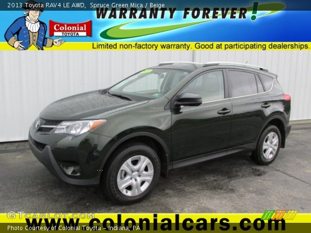 2013 Toyota RAV4 LE AWD in Spruce Green Mica