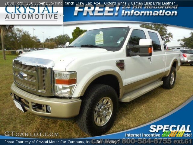 2008 Ford F250 Super Duty King Ranch Crew Cab 4x4 in Oxford White