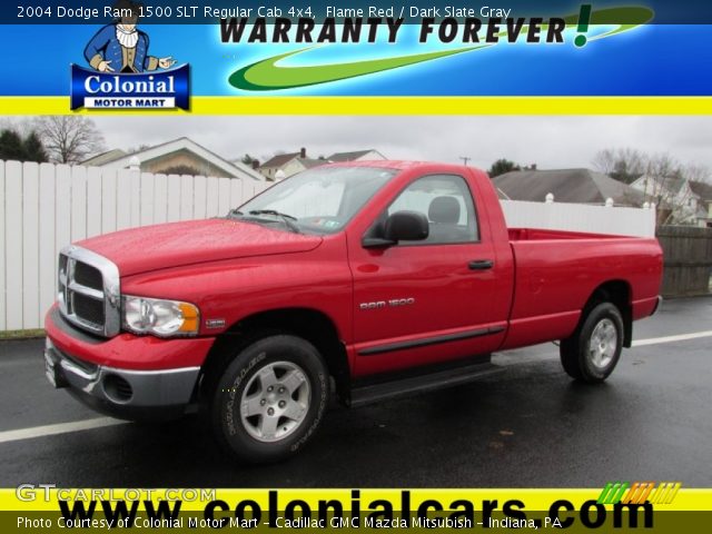 2004 Dodge Ram 1500 SLT Regular Cab 4x4 in Flame Red