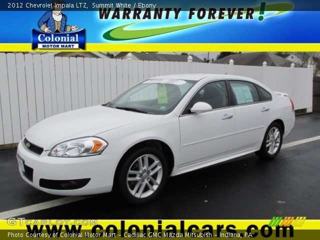 2012 Chevrolet Impala LTZ in Summit White