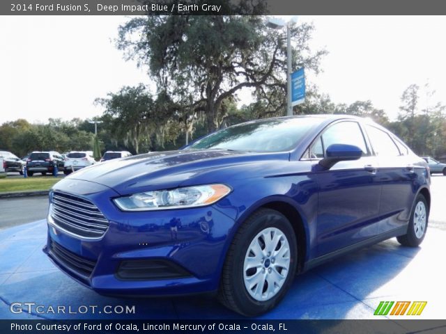 2014 Ford Fusion S in Deep Impact Blue
