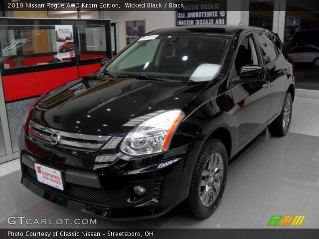 2010 Nissan Rogue AWD Krom Edition in Wicked Black