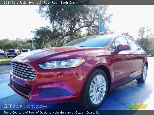 2014 Ford Fusion Hybrid S in Ruby Red