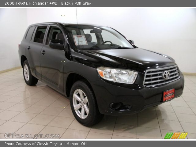 2008 Toyota Highlander 4WD in Black