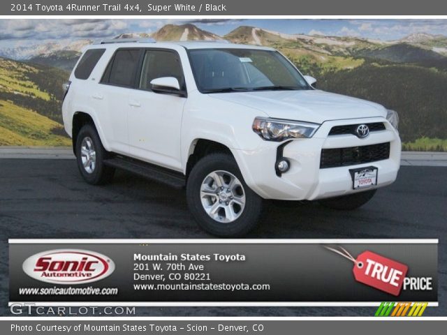 2014 Toyota 4Runner Trail 4x4 in Super White