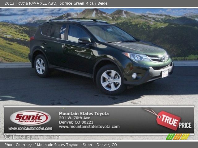 2013 Toyota RAV4 XLE AWD in Spruce Green Mica