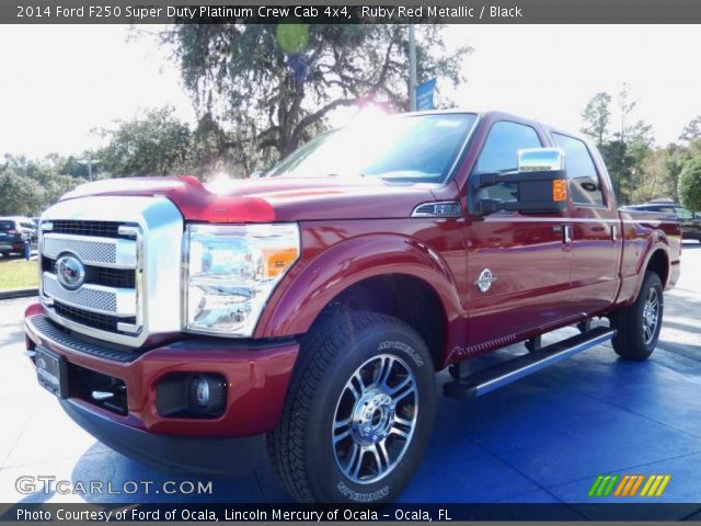 2014 Ford F250 Super Duty Platinum Crew Cab 4x4 in Ruby Red Metallic