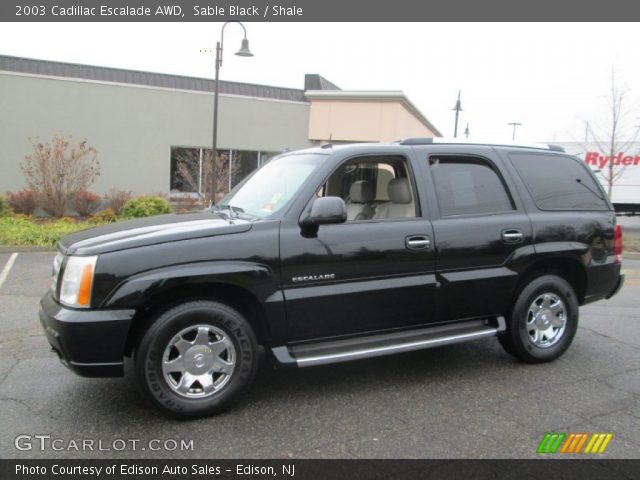 2003 Cadillac Escalade AWD in Sable Black