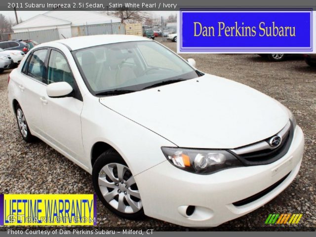 2011 Subaru Impreza 2.5i Sedan in Satin White Pearl