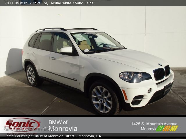 2011 BMW X5 xDrive 35i in Alpine White