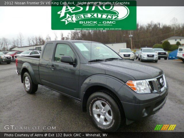 2012 Nissan Frontier SV V6 King Cab 4x4 in Night Armor Metallic