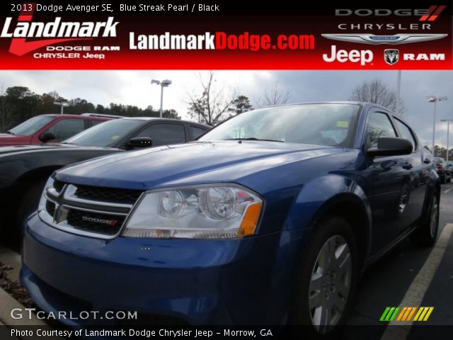 2013 Dodge Avenger SE in Blue Streak Pearl