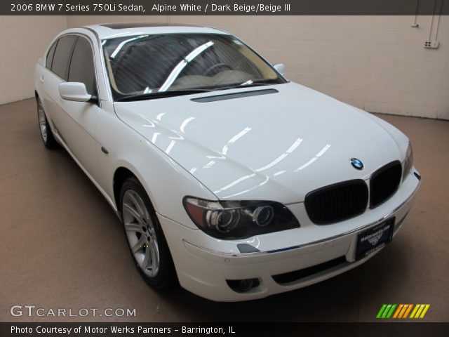 2006 BMW 7 Series 750Li Sedan in Alpine White