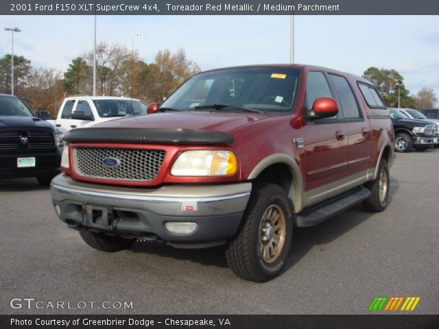 2001 Ford F150 XLT SuperCrew 4x4 in Toreador Red Metallic
