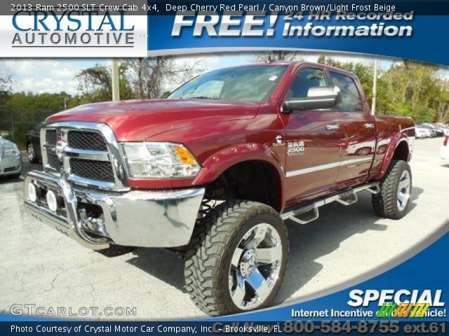 2013 Ram 2500 SLT Crew Cab 4x4 in Deep Cherry Red Pearl