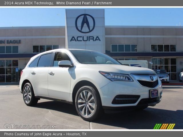 2014 Acura MDX Technology in White Diamond Pearl