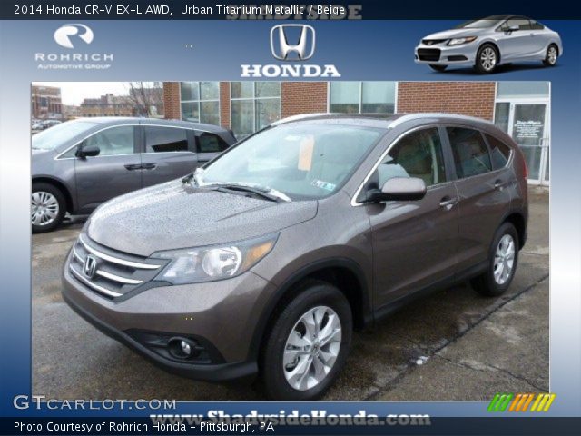 2014 Honda CR-V EX-L AWD in Urban Titanium Metallic