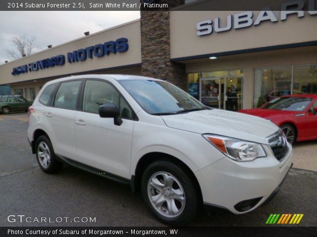 2014 Subaru Forester 2.5i in Satin White Pearl