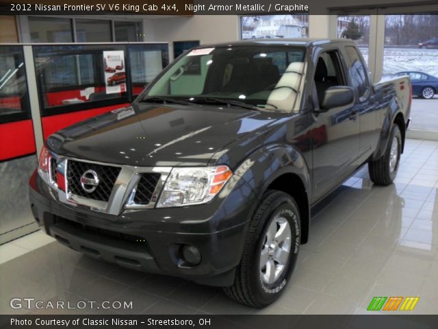 2012 Nissan Frontier SV V6 King Cab 4x4 in Night Armor Metallic