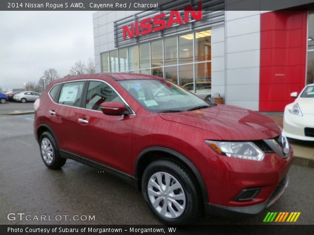 2014 Nissan rogue cayenne red #8