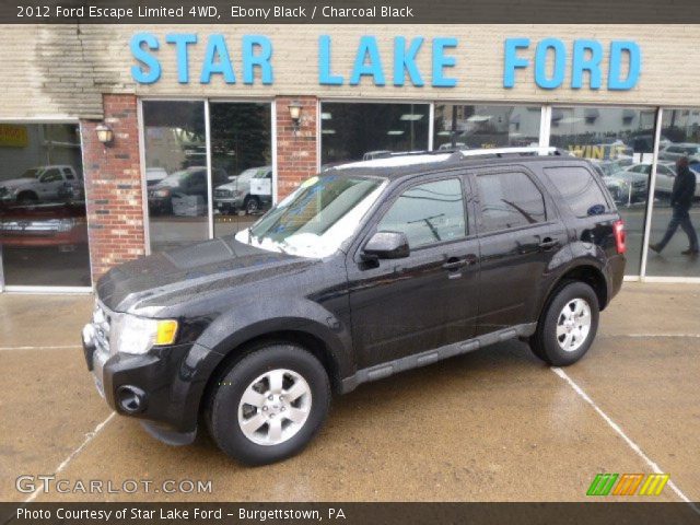 2012 Ford Escape Limited 4WD in Ebony Black