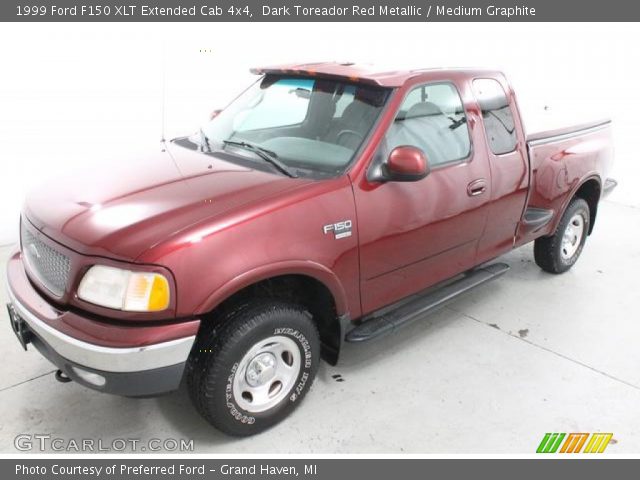 1999 Ford F150 XLT Extended Cab 4x4 in Dark Toreador Red Metallic