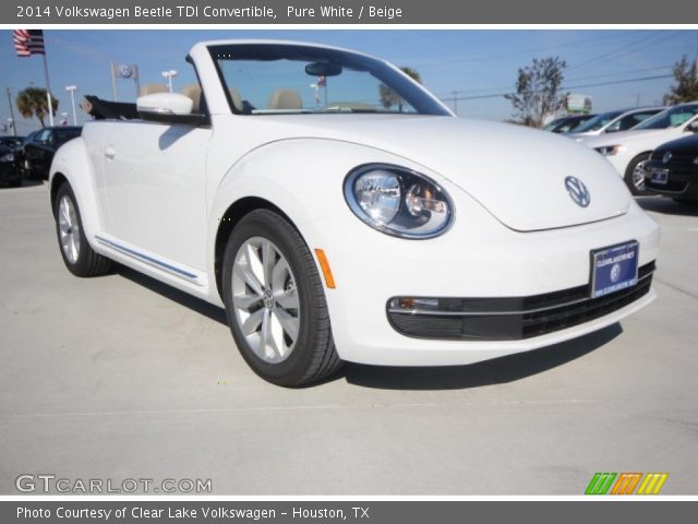 2014 Volkswagen Beetle TDI Convertible in Pure White