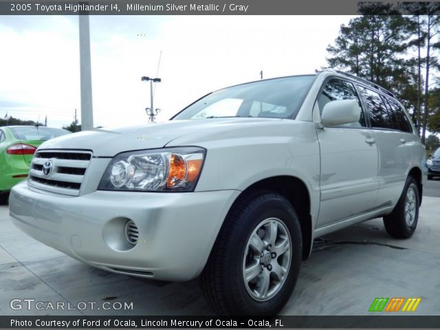 2005 Toyota Highlander I4 in Millenium Silver Metallic