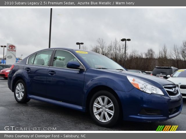 2010 Subaru Legacy 2.5i Premium Sedan in Azurite Blue Metallic