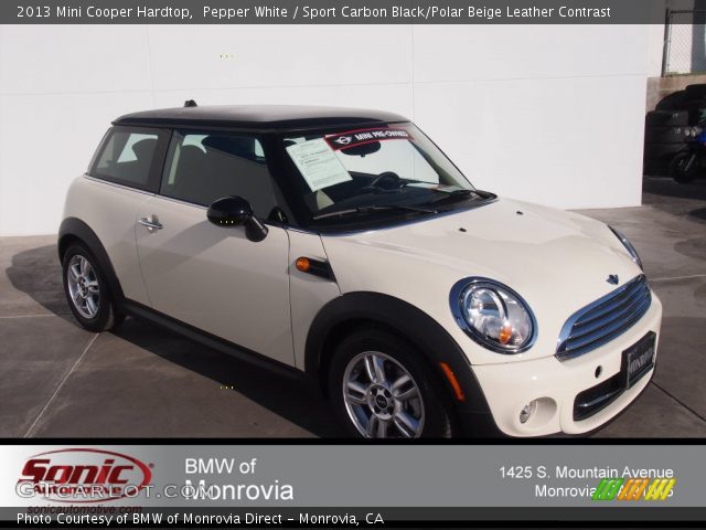 2013 Mini Cooper Hardtop in Pepper White