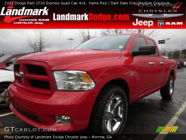 2012 Dodge Ram 1500 Express Quad Cab 4x4 in Flame Red