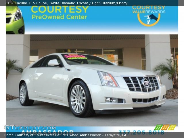 2014 Cadillac CTS Coupe in White Diamond Tricoat