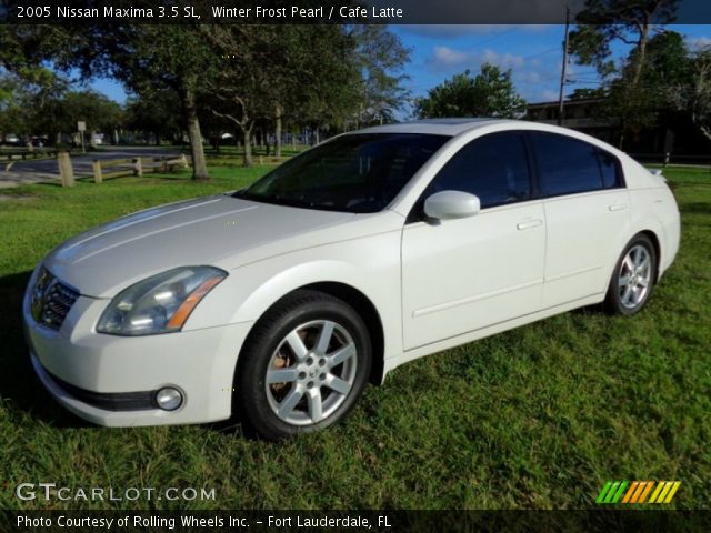 2005 Nissan Maxima 3.5 SL in Winter Frost Pearl