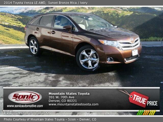 2014 Toyota Venza LE AWD in Sunset Bronze Mica