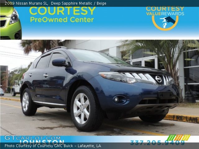2009 Nissan Murano SL in Deep Sapphire Metallic