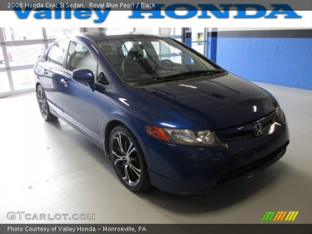 2008 Honda Civic Si Sedan in Royal Blue Pearl