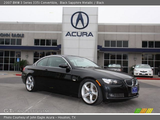 2007 BMW 3 Series 335i Convertible in Black Sapphire Metallic