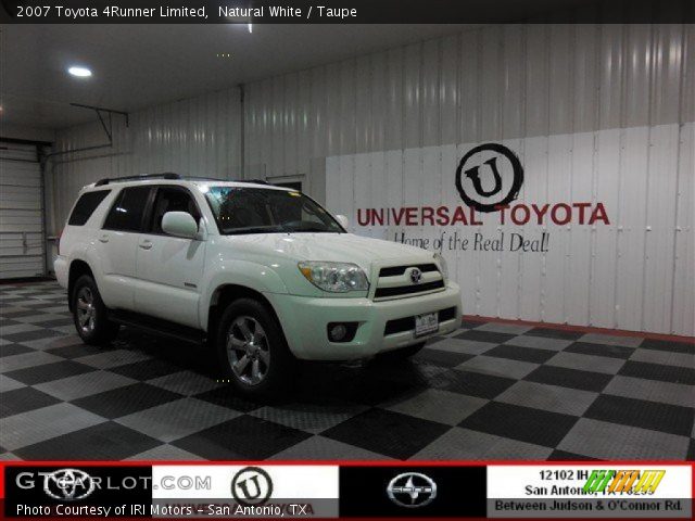 2007 Toyota 4Runner Limited in Natural White