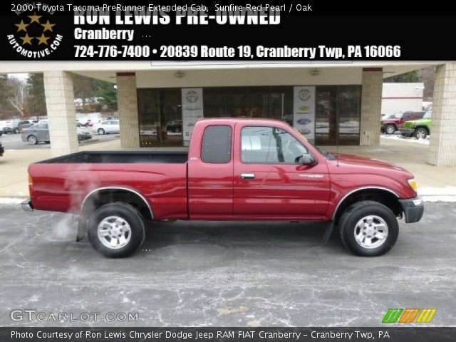 2000 Toyota Tacoma PreRunner Extended Cab in Sunfire Red Pearl