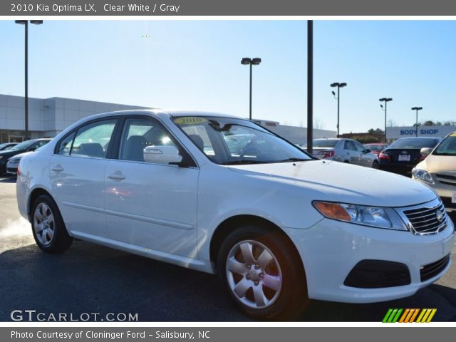 2010 Kia Optima LX in Clear White