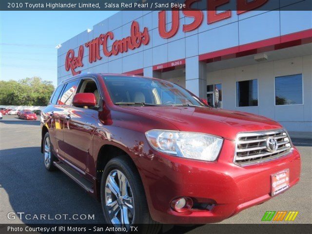 2010 Toyota Highlander Limited in Salsa Red Pearl