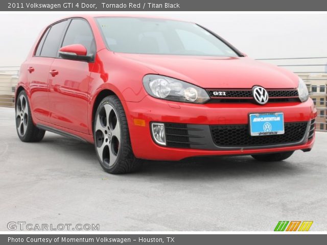 2011 Volkswagen GTI 4 Door in Tornado Red